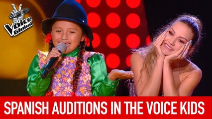 CUTE  SPANISH AUDITIONS in The Voice Kids