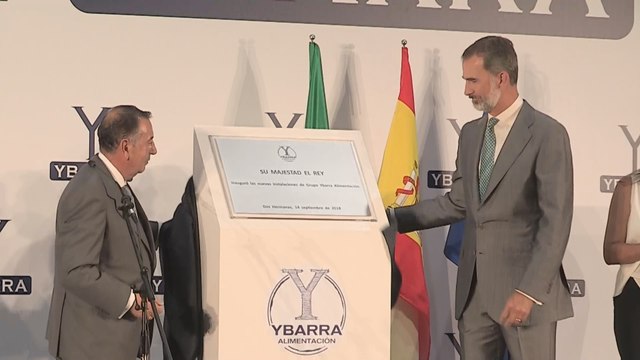 El Rey, inaugura la nueva Fábrica de Ybarra, una de las más modernas de Europa