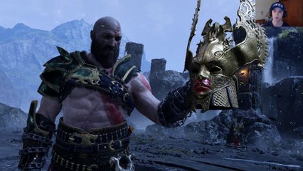 God of War 4 - Valkyrie Queen Boss Battle (PS4 Pro)