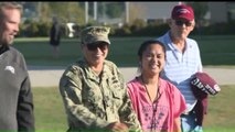 Military Mom Surprises Son at Football Game After Deployment