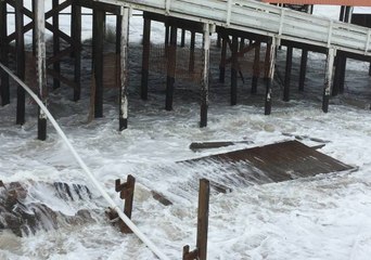 Hurricane Florence Batters North Carolina Pier