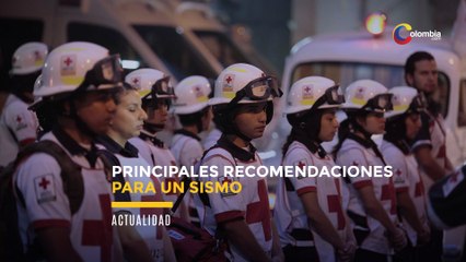 Principales recomendaciones para un sismo
