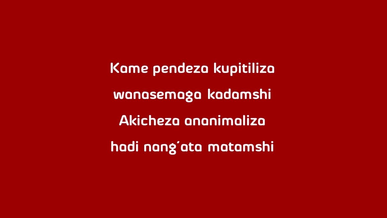 Dully Syskes Ft Harmonize - Kadamshi Lyrics