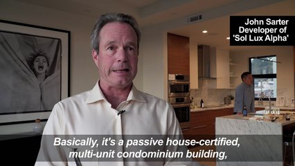 A passive and self-contained residential building opens