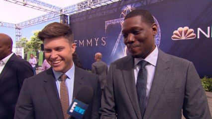 Michael Che & Colin Jost Wanted to Pass Out What at Emmys?