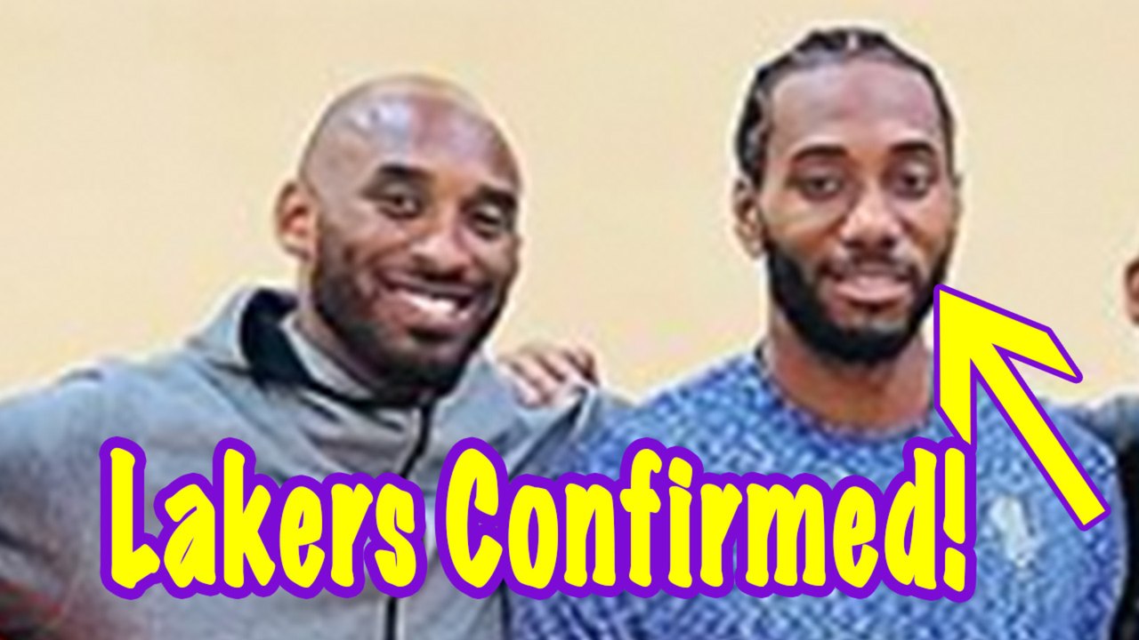Kawhi Leonard FINALLY Smiling Standing Next To Kobe: Move To Lakers Confirmed?