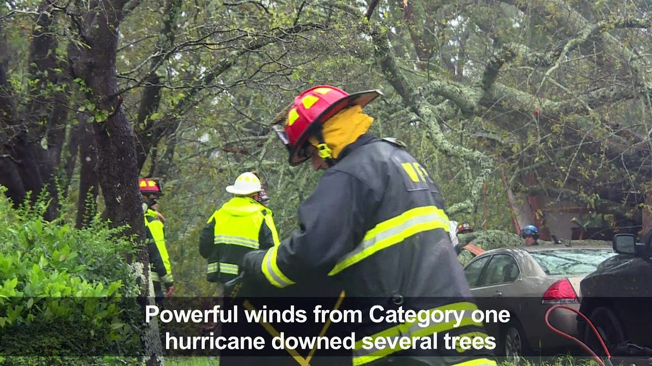 Emergency teams respond to home destroyed by Hurricane Florence