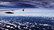 Timelapse clip shows approaching storm from the air