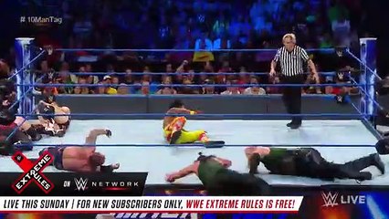 Team Hell No & The New Day vs. The Bludgeon Brothers & SAnitY- SmackDown LIVE, July 10, 2018