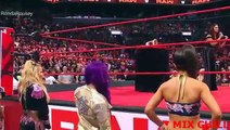 Ronda Rousey locks Stephanie McMahon in an Armbar during title presentation- Raw, Aug. 20, 2018