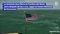 Ve cómo el huracán Florence toca tierra en Carolina del Norte