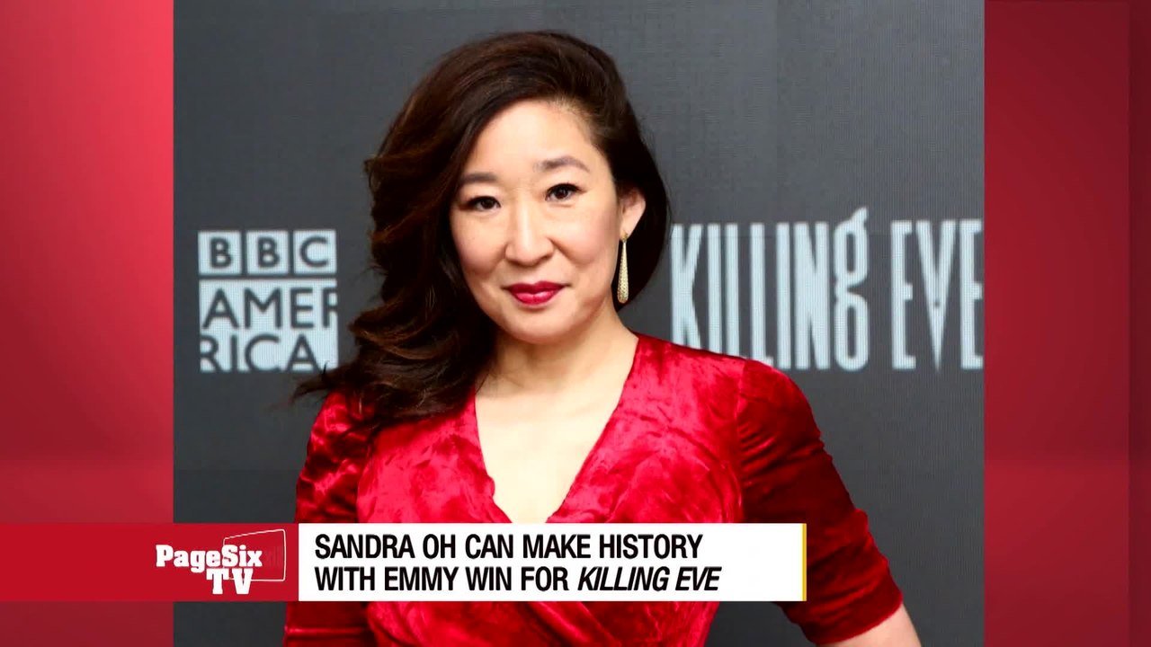 .@IamSandraOh is nominated for an #Emmy for her role in "Killing Eve," and if she wins, she'll be the first Asian woman to win Best Actress in a Drama! Lots of luck this weekend, Sandra! #PageSixTV