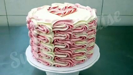 Amazing, beautiful cake. The cake is decorated with an airy, gentle cream. Sweet Paradise