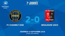 J7 : FC Chambly – US Boulogne CO (2-0), le résumé