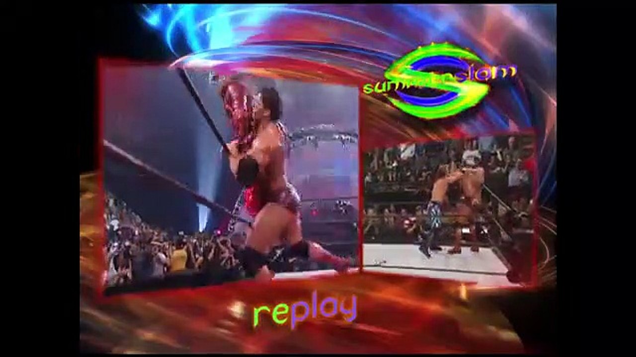 Edge vs Jericho vs Batista - Intercontinental Title Triple Threat- SummerSlam 2004