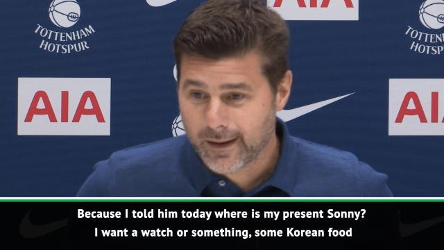 Where's my present Son? Pochettino jokes after players Asian Games success