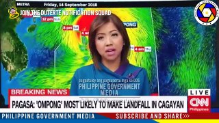 WATCH: TYPHOON 'OMPONG' HUMAGUPIT NA SA CAGAYAN, OMPONG LATEST UPDATE