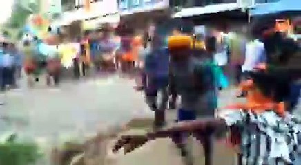 காவி முகமூடியுடன் வெறியாட்டம்... நெல்லை விநாயகர் ஊர்வலத்தில் பரபரப்பு-வீடியோ