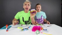 GAME MASTER CHALLENGED US TO MAKE TOP SECRET DIY EDIBLE SCHOOL SUPPLIES!!