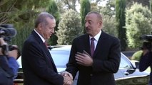 Türkiye Cumhurbaşkanı Erdoğan Azerbaycan’da - Karşılama töreni - BAKÜ