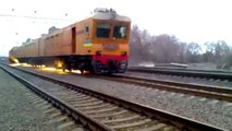 Amazing technology train for polishing rails tracks