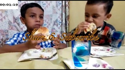 Burger Eating Challange | Between 2 Little Boys