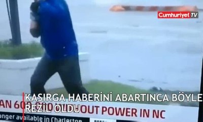 Kasırga haberini abartınca böyle rezil oldu