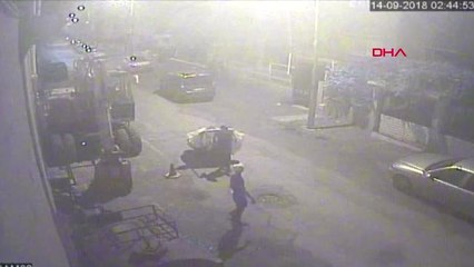 Hatay 100 Kiloluk Metal Hırsızlığı Güvenlik Kamerasında