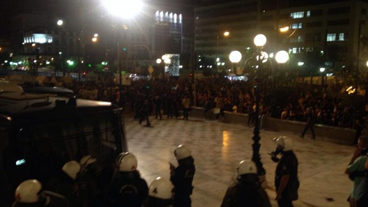 Μικρής έκτασης επεισόδια μετά την ειρηνική πορε...