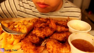 ASMR Shrimp & Cheese Potato Mukbang Eating Sounds l Lacol-ASMR