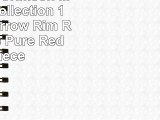 Excellanté Crimson Melamine Collection 1012Inch Narrow Rim Round Plate Pure Red