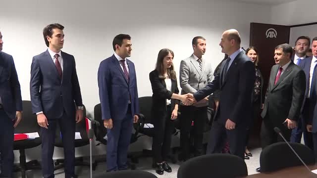 Bakan Soylu, İstanbul Valiliği İl Göç İdaresi Müdürlüğü'nde Değerlendirme Toplantısına Katıldı