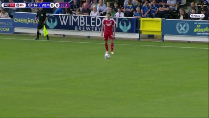 Josh Morris Free Kick Goal - AFC Wimbledon 0-[1] Scunthorpe United