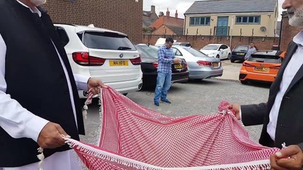 New dams fundraising outside Milton Keynes UK Mosque