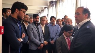 Shahbaz Sharif, Ch Nisar, Ishaq Dar, Hasan and Hussain Nawaz at Heathrow airport London