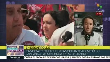 Fernando Haddad inicia campaña presidencial en Río de Janeiro