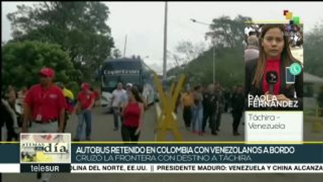 Cruzan la frontera con Colombia autobuses con venezolanos repatriados