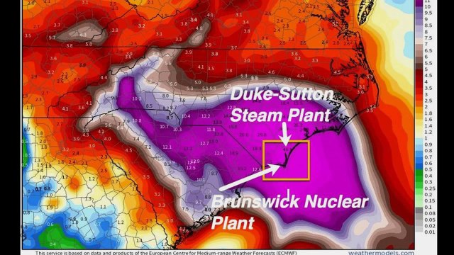 Hurricane Florence Floods #Brunswick Nuclear Plant Water Spouts Spotted