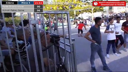 International à pétanque de Ruoms 2018 : 32ème BRIAND vs PATRAC