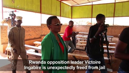 Rwandan opposition leader Victoire Ingabire freed from jail