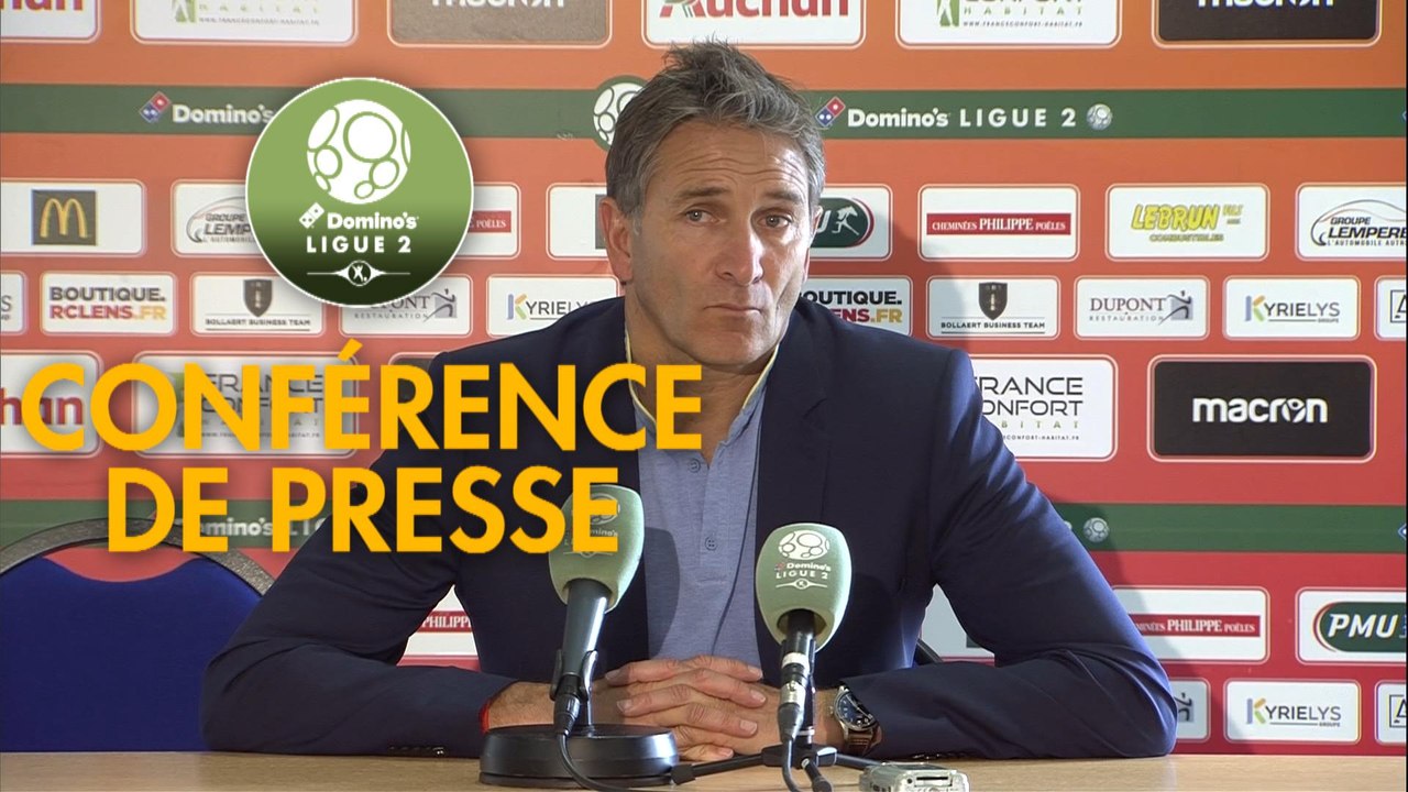 Conférence de presse RC Lens - FC Sochaux-Montbéliard (2-0) : Philippe  MONTANIER (RCL) - José Manuel AIRA (FCSM) - 2018/2019