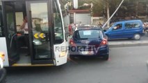 Report TV - Aksident në Kodër-Kamëz/ Makina me gruan shtatzënë përplaset me autobusin