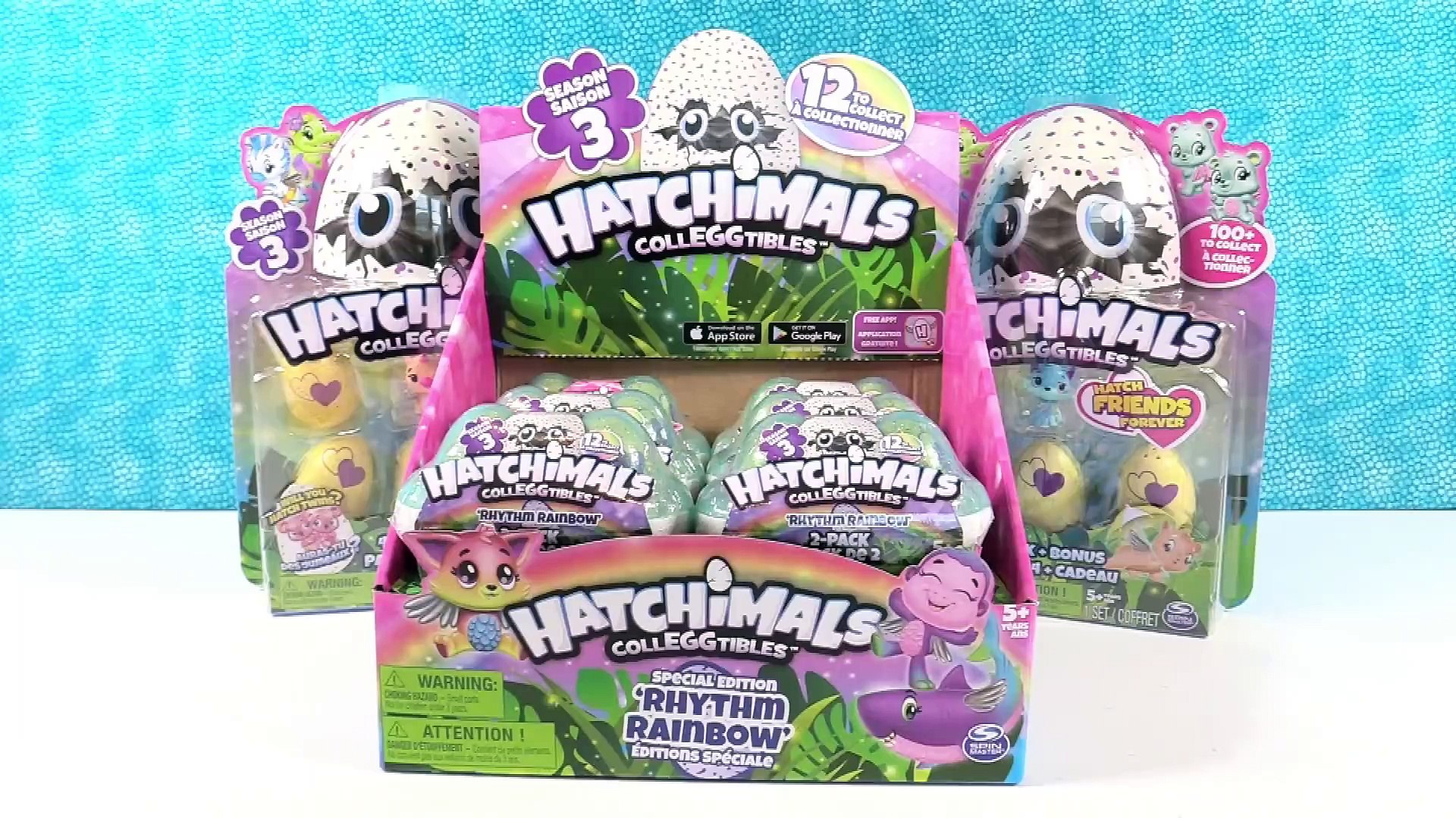 Hatchimals Rhythm Rainbow Season 3 CollEGGtibles Surprise Egg Toy Review _  PSToyReviews - Video Dailymotion