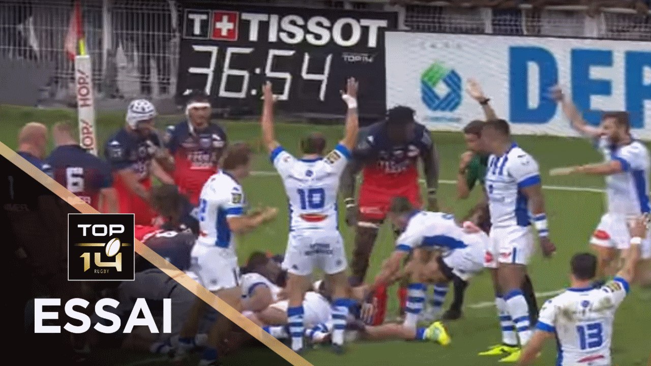 TOP 14 - Essai Alex TULOU 1 (CO) - Castres - Grenoble J4 - Saison 2018/2019