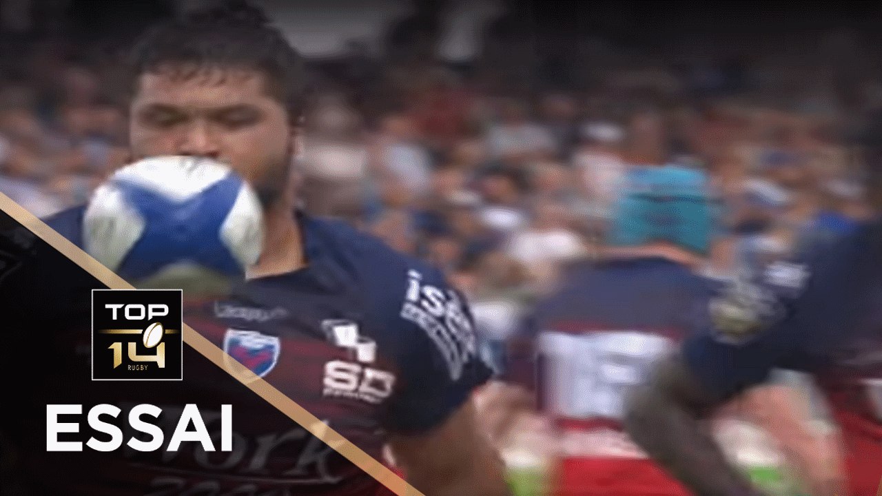 TOP 14 - Essai Ali OZ (FCG) - Castres - Grenoble J4 - Saison 2018/2019