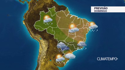 Previsão Brasil – Instabilidade ganha força no PR, SP e MS