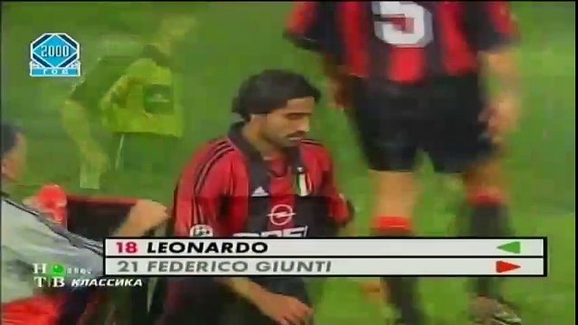 الشوط الثاني مباراة لازيو و ميلان 4-4 الدوري الايطالي 1999/2000