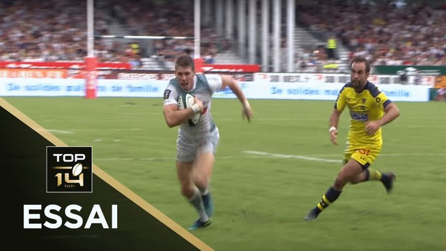 TOP 14 - Essai Colin SLADE (SP) - Pau - Clermont - J4 - Saison 2018/2019