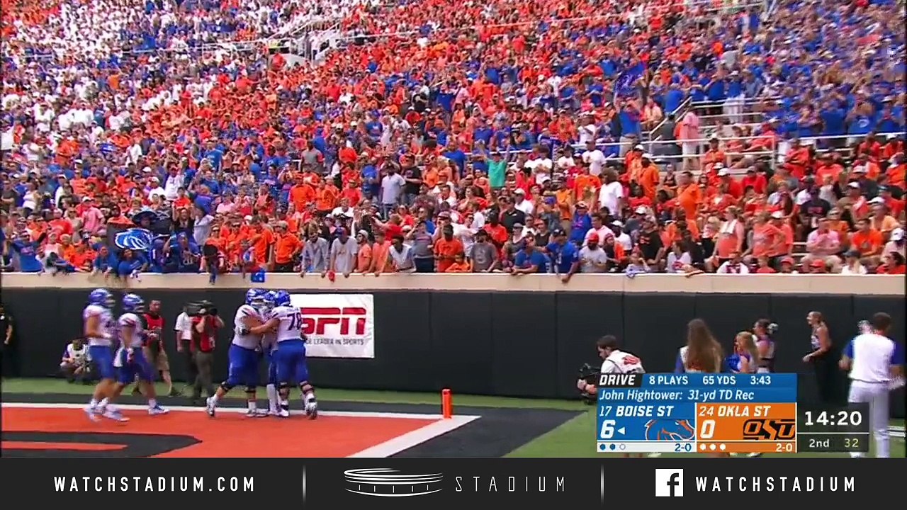 #17 Boise State vs #24 Oklahoma State Football Highlights (2018)