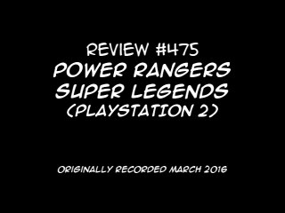Review 475 - Power Rangers Super Legends (PS2)